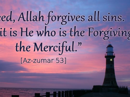 Allah forgives all sins, verse, beacon of light
