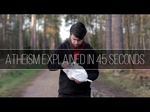 ATHEISM EXPLAINED IN 45 SECONDS || #ATHEISTLOGIC