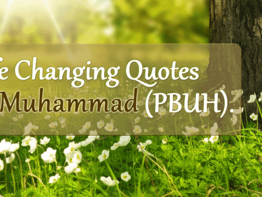 Spring life changing quotes by Muhammad (PBUH)