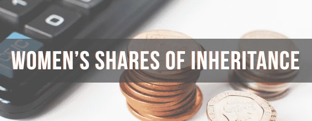 Shares of Inheritance, image of calculator & coins.