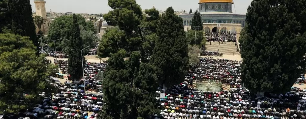 Al-Aqsa Friday (Jumu'ah) prayer.