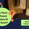 Are There Different Versions Of Quran - Guide To The 7 Ahruf And Qiraat