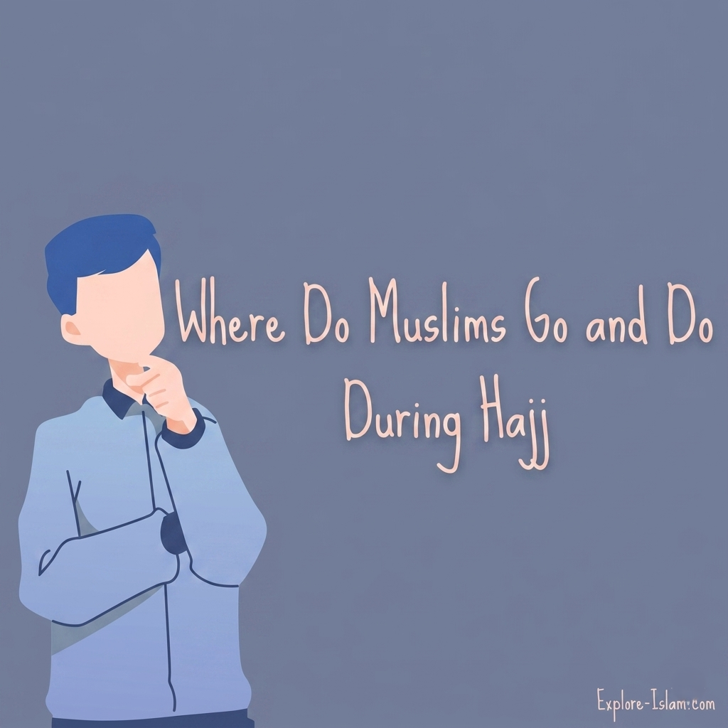 Where do Muslims go and do during Hajj