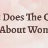 What Does The Quran Say About Women