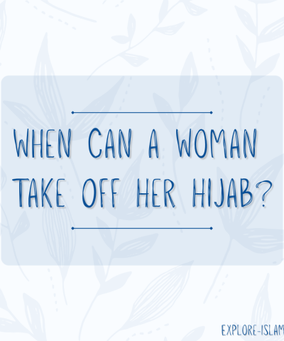 when can a woman take off her hijab900
