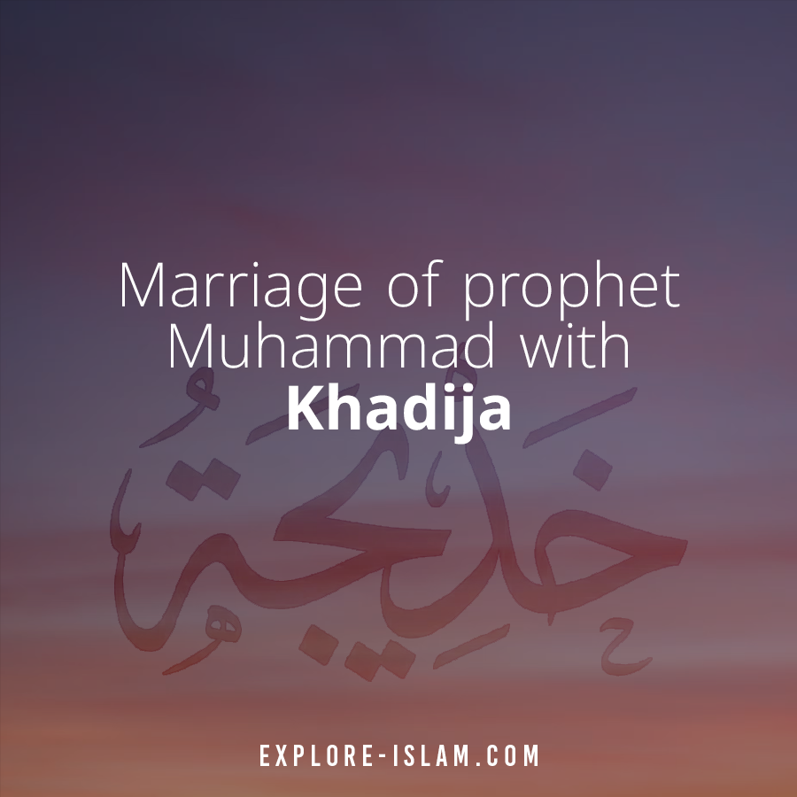 marriage of prophet muhammad with khadija